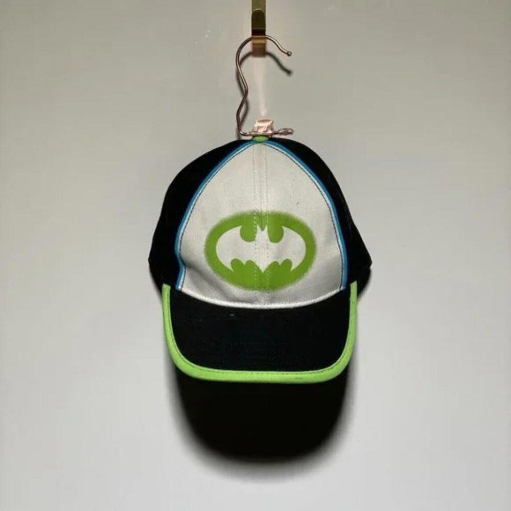 Batman DC Comics Black and White Batman Symbol Velcro Back Hat One Size